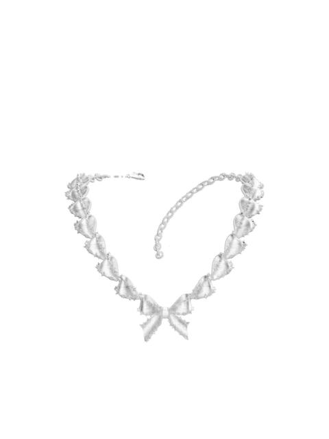 SHUSHU/TONG × YVMIN bow-detail necklace