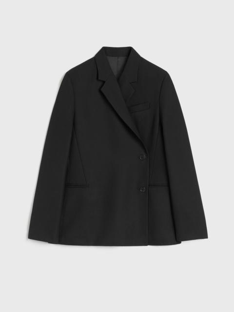 Totême Off-center wrap blazer black