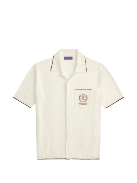 Ralph Lauren wimbledon embroidered silk-blend shirt