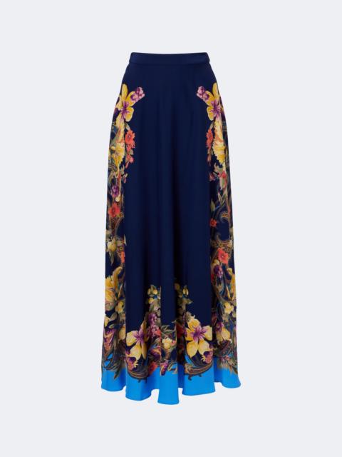 Etro Floral silk crêpe de chine maxi skirt