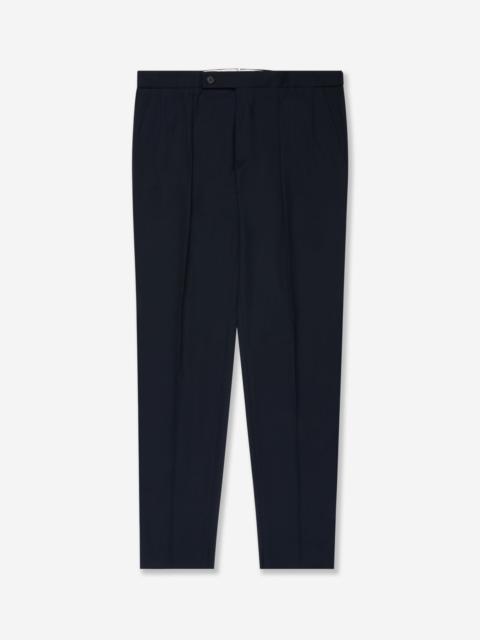 SLOWEAR Tapered fit crepe cotton trousers