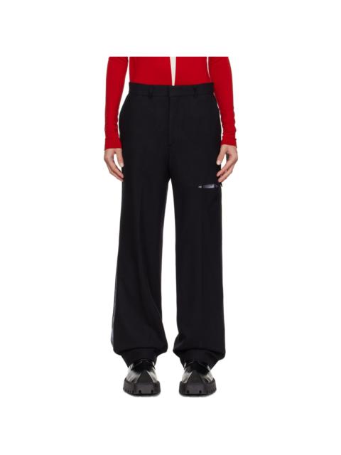 KUSIKOHC Black Cutout Trousers