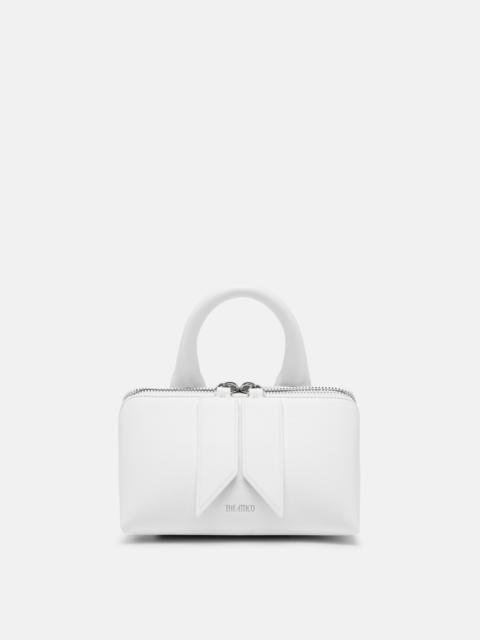 THE ATTICO ''FRIDAY'' OPTICAL WHITE MINI HANDBAG