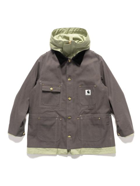 sacai Carhartt WIP Reversible Duck Coat Grey x L/Green | havenshop