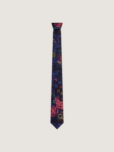 Givenchy TIE IN SILK WITH FLORAL PRINT