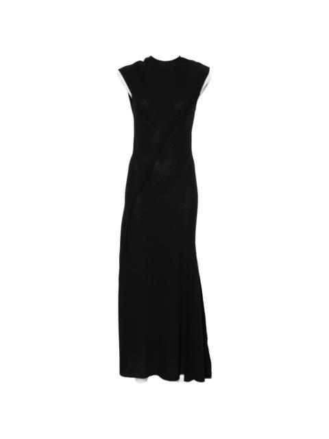 THE ATTICO open-back draped maxi dress