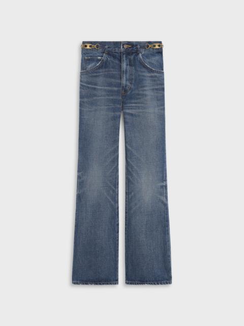 CELINE DYLAN FLARED JEANS IN UNION WASH DENIM