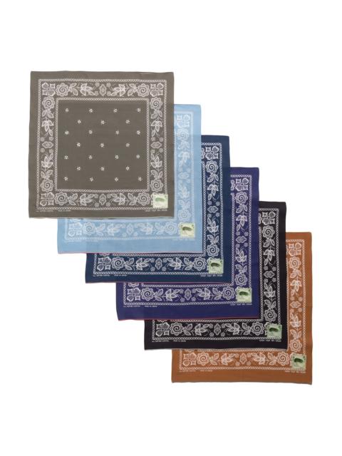 Kapital Fastcolor Selvedge Bandana (ESCARGOT FLOWER) 20x20