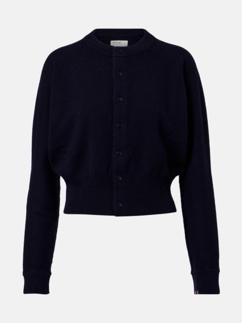 extreme cashmere N°257 Blouson cashmere-blend cardigan
