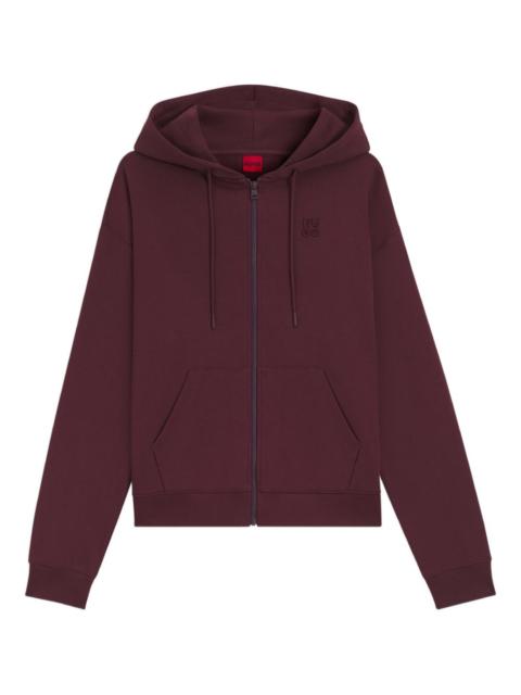 HUGO logo zip hoodie
