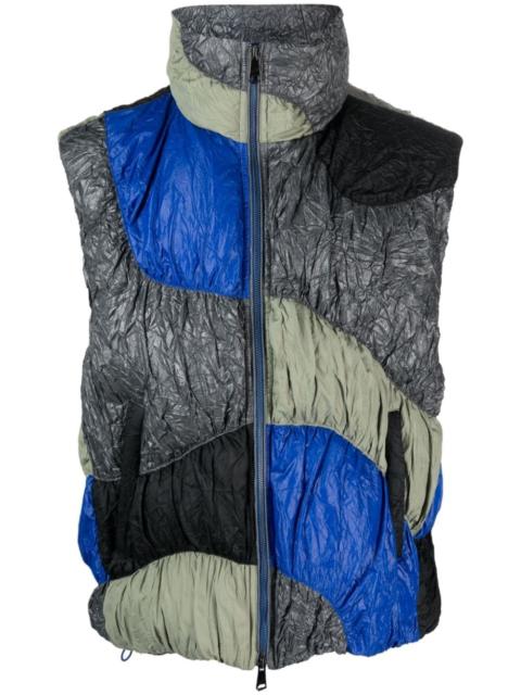 ADER error Aren colour-block down gilet