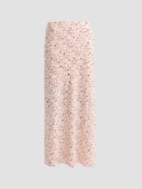 rabanne Women's Embellished Maxi Skirt - Light Flower Embroidery