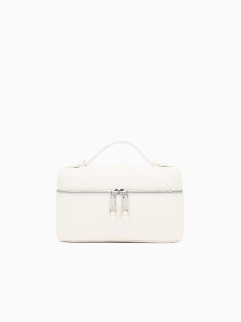 EMPORIO ARMANI NAPPA LEATHER VANITY CASE WITH SHOULDER STRAP