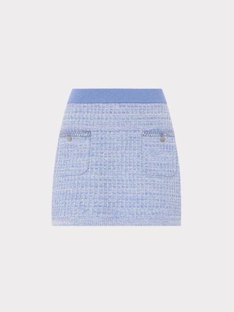 MILLY Saige Textured Mini Skirt