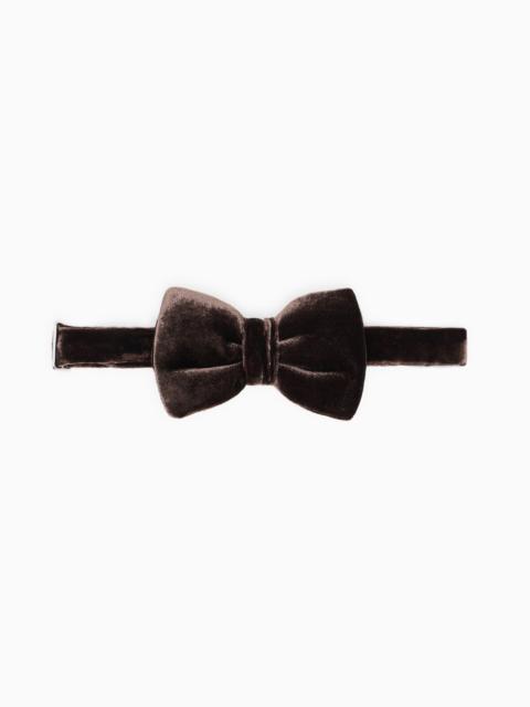EMPORIO ARMANI SMOOTH VELVET BOW TIE