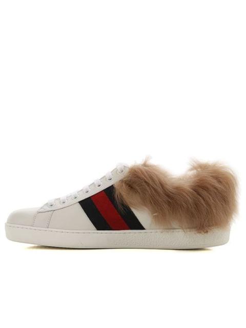 (WMNS) Gucci Ace Wool Embroidered 'Bee' 496093-0FI50-9096