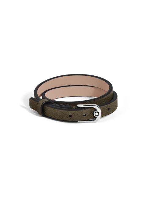 Montblanc HORSESHOE BUCKLE ADJUSTABLE BRACELET IN SARTORIAL LEATHER