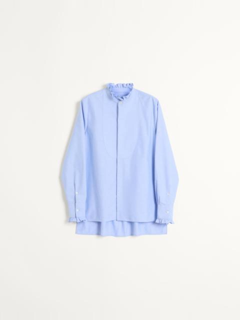 Valentino COTTON SHIRT WITH PLASTRON AND RUFFLES