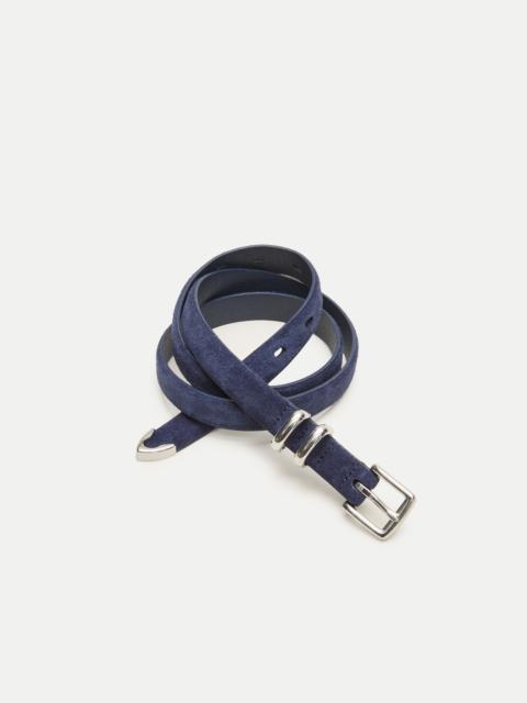 J.CREW Thin tipped belt in suede