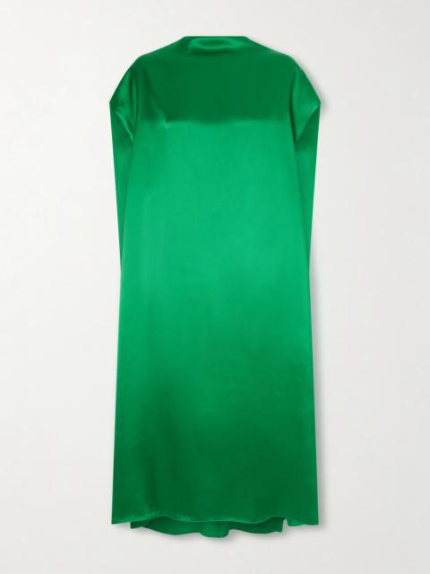 Dries Van Noten Silk-satin Midi Dress