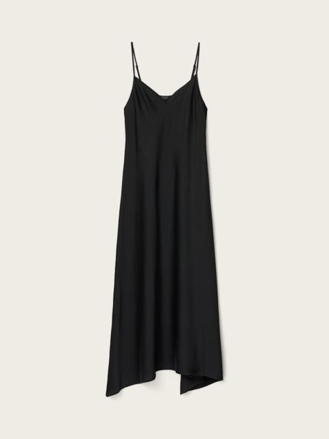 ALLSAINTS LEONA V-NECK MAXI SLIP DRESS