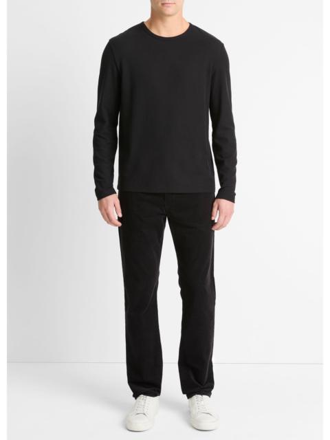 Vince Pima Cotton Piqué Long-Sleeve T-Shirt