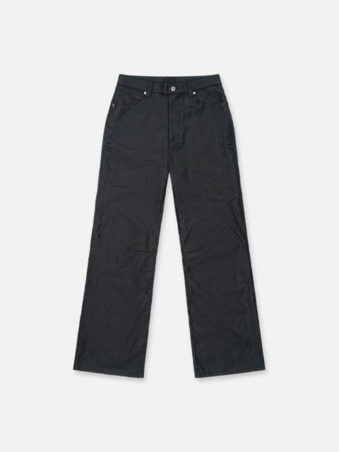RTA JAMIE FAUX LEATHER WIDE LEG PANT | BLACK