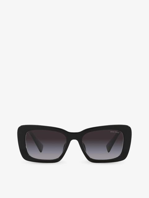 PS 54YS rectangle-frame acetate sunglasses
