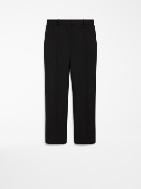 ROMAGNA Slim-fit stretch wool trousers