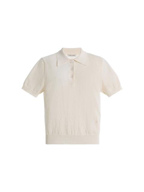 HIGH SPORT Court Cotton Crepe Polo Shirt