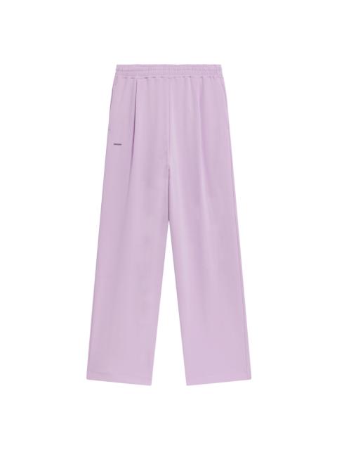 Womens Double Jersey Pleated Trousers - Crocus Purple