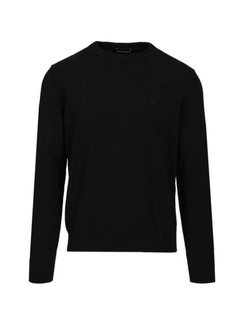 EMPORIO ARMANI embroidered-logo sweater