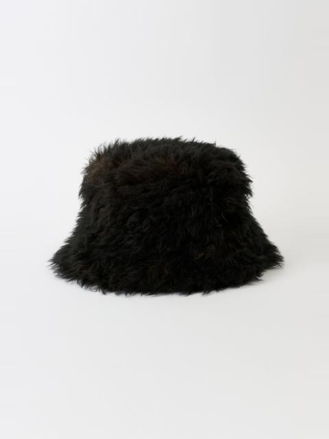 Our Legacy Bucket Hat Ombre Brown Hairy Wool