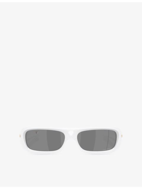 OAKLEY OO9520 Permian Rectangle-Frame Nylon Sunglasses
