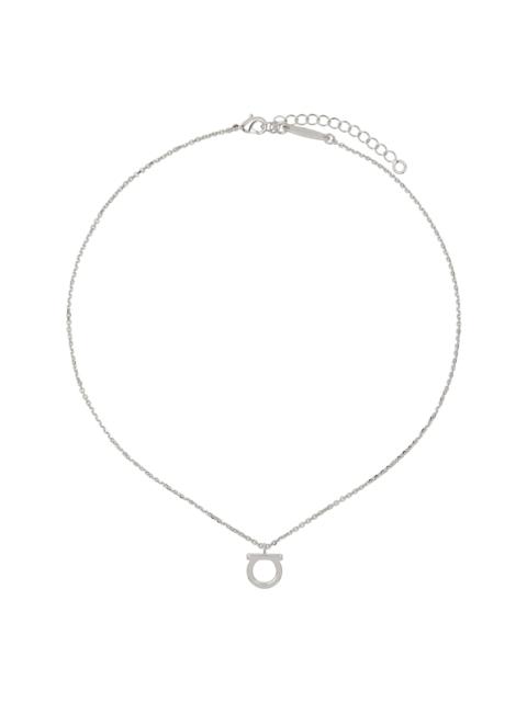 FERRAGAMO Silver Gancio Necklace
