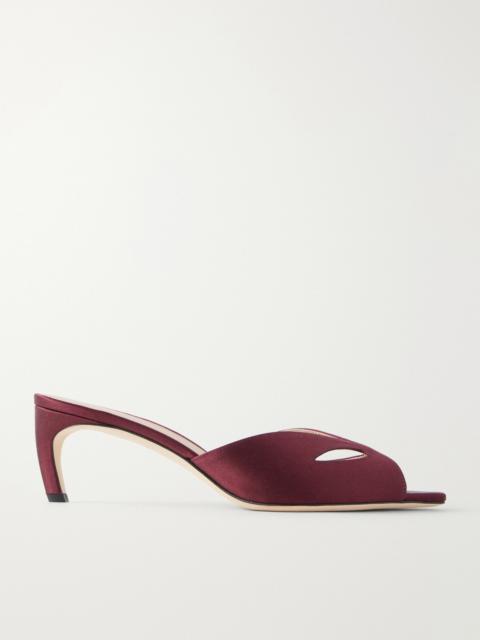 Victoria Beckham Harlow Mask 55 Satin Sandals