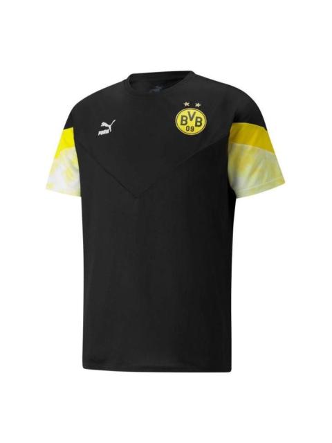 PUMA PUMA Colorblock Men Round Neck Black T-Shirt 'Black' 765038-02