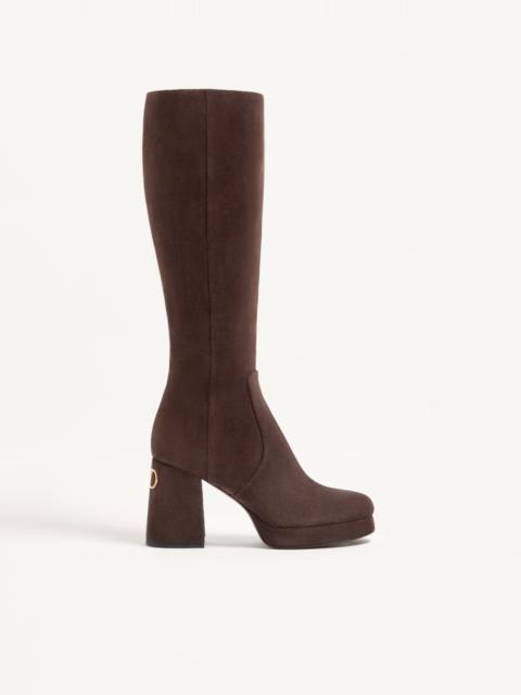 Valentino FAWCETTE PLATFORM BOOT IN CRUST LEATHER 90MM