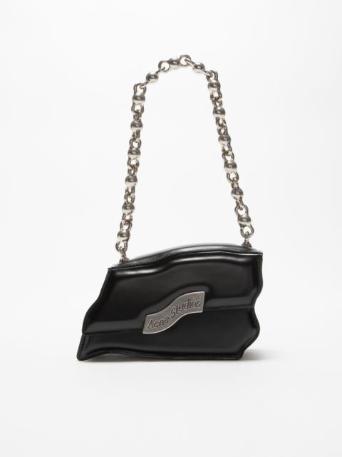 Acne Studios Distortion wavy mini bag - Black