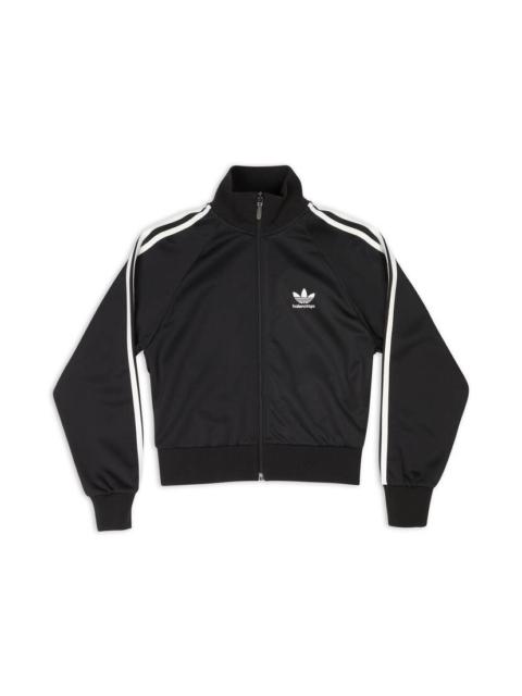 BALENCIAGA Women's Balenciaga / Adidas Fitted Zip-up Jacket in Black