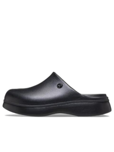 crocs (WMNS) Crocs Dylan Notched Chestnut Platform 'Black' 214273-001
