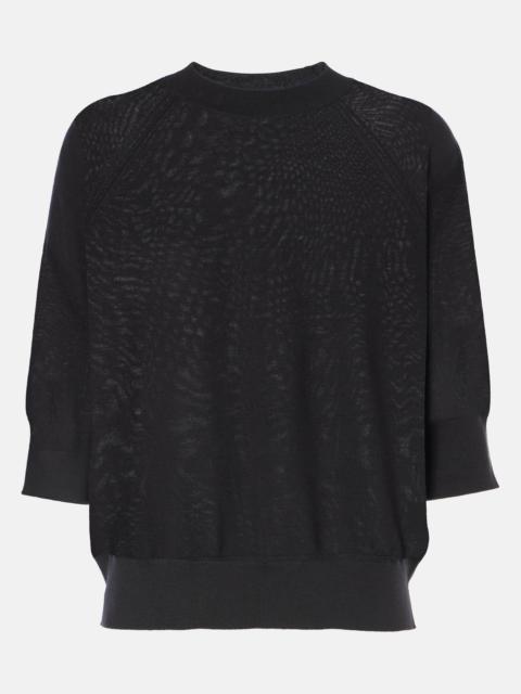 Knitted wool top