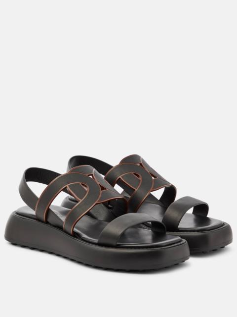 Tod's Catena leather sandals