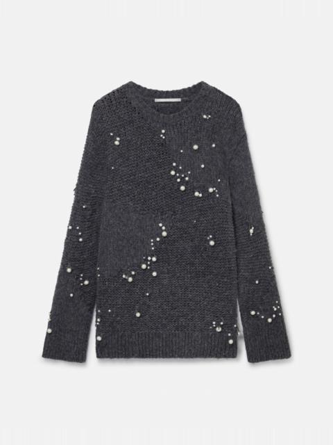 Stella McCartney Pearl Embroidery Oversized Jumper