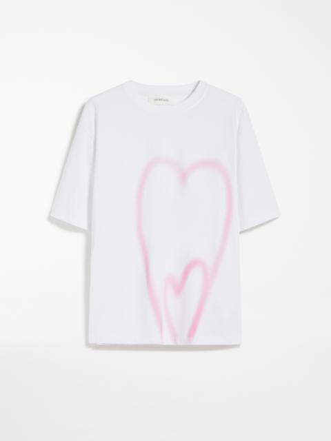LUIS Heart print-adorned jersey T-shirt