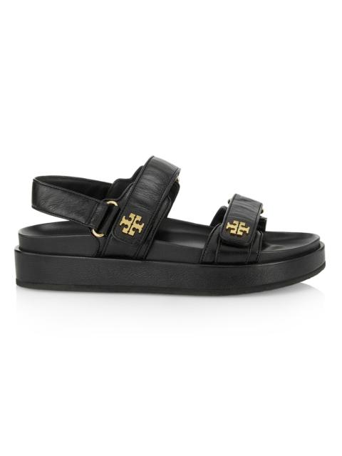 TORY BURCH Women's Kira Sport Leather Sandals - Black