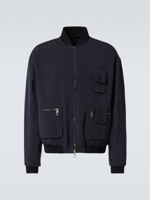 GIORGIO ARMANI Twill bomber jacket