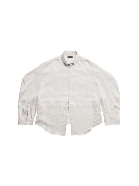 BB-monogram button-up shirt