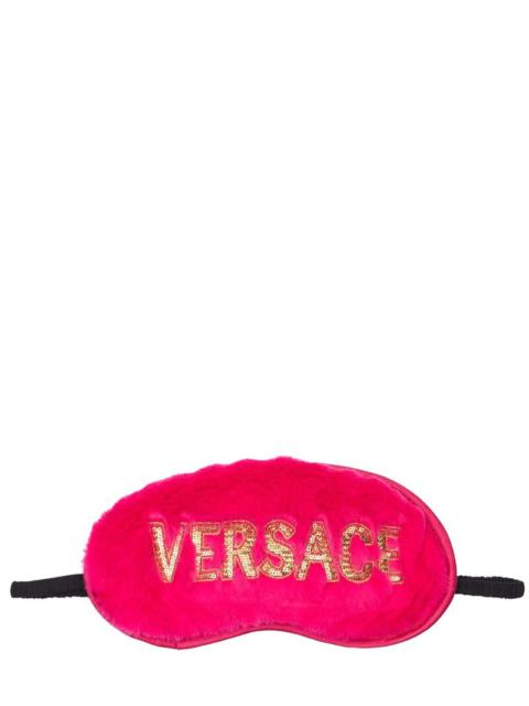 VERSACE FAUX FUR EYE MASK