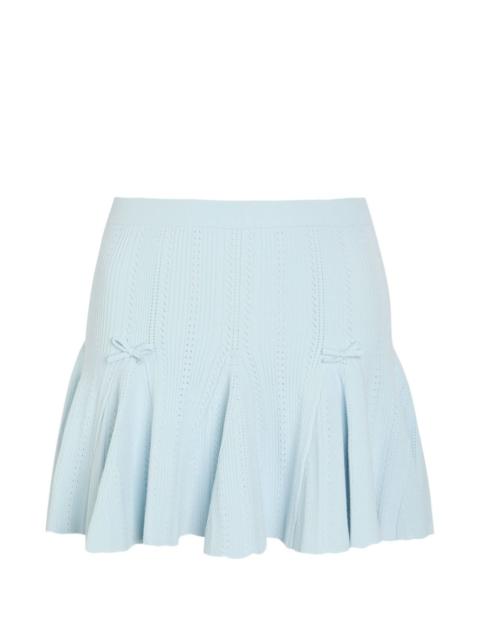 LoveShackFancy Meryl bow-detail mini skirt